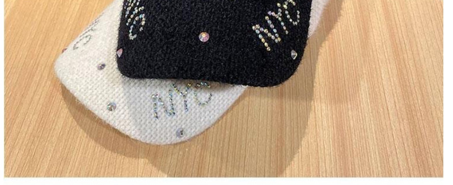 Fashion Khaki Pearl Letters Plush Baseball Cap,Baseball Caps