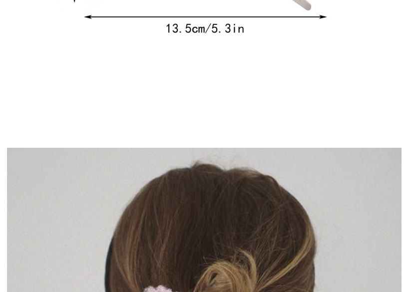 Fashion Korean Fan Plush Geometric Duckbill Clip,Hairpins