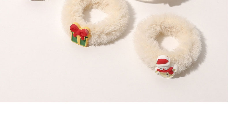 Fashion Christmas Socks Christmas Plush Hair Rope,Hair Ring