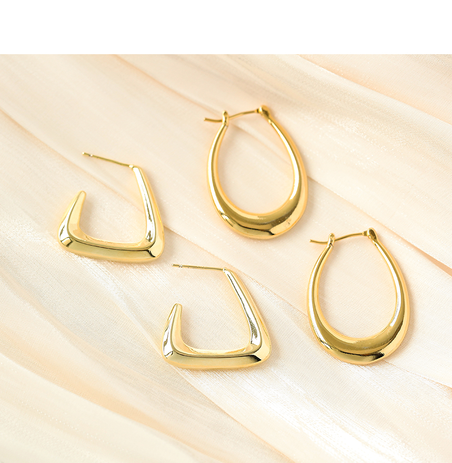 Fashion Geometry Copper Geometric Earrings,Earrings