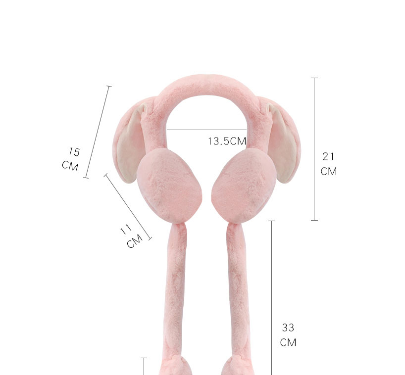Fashion Dirty-resistant Gray Eyes (move With One Pinch) Movable Frog Ears Plus Velvet Earmuffs For Children,Fashion earmuffs