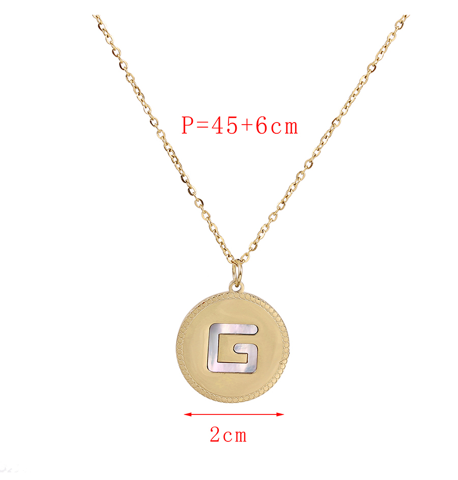 Fashion Golden-3 Titanium Steel Heart Necklace,Necklaces