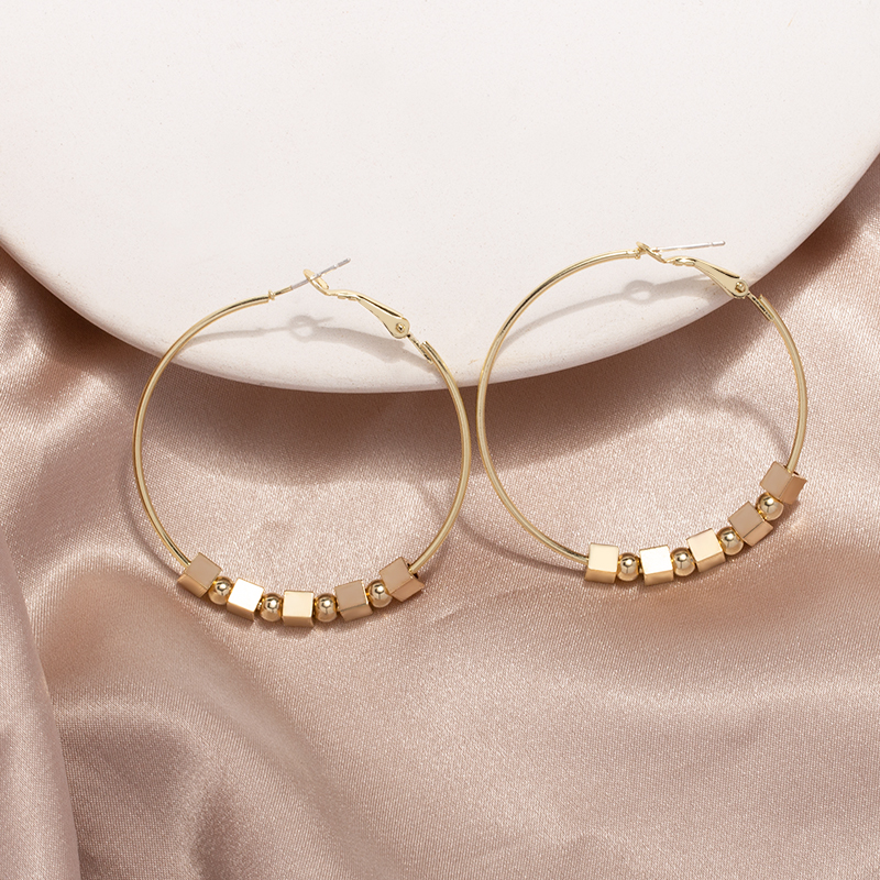 Fashion Gold Alloy Geometric Ring Ear Ring,Hoop Earrings