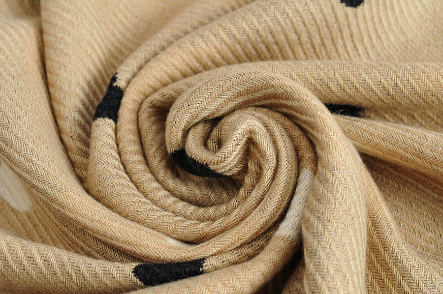 Fashion Coffee Color Heart Check Print Tassel Shawl,knitting Wool Scaves