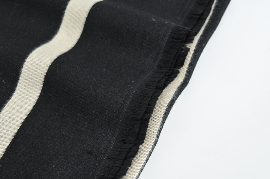 Fashion Black Geometric Jacquard Double-sided Cashmere Shawl,knitting Wool Scaves