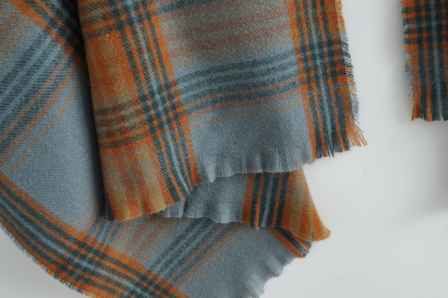Fashion Color Check Cashmere Shawl,knitting Wool Scaves