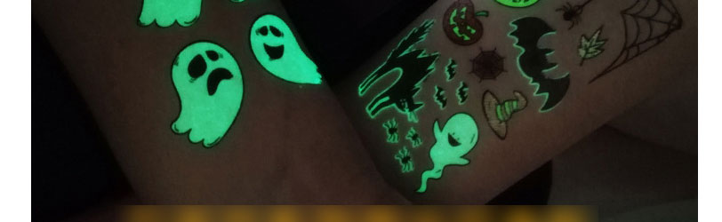Fashion Y-009 Children Cartoon Halloween Luminous Tattoo Stickers,Festival & Party Supplies