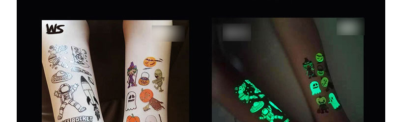 Fashion Y-009 Children Cartoon Halloween Luminous Tattoo Stickers,Festival & Party Supplies