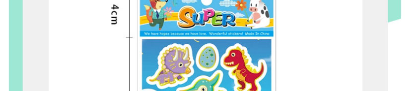 Fashion Oha Unicorn 8 Piece Set Cartoon Unicorn Dinosaur Bronzing Sticker Tattoo Stickers Set,Festival & Party Supplies