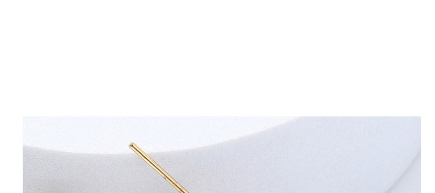 Fashion Twisted C-shaped 30mm Gold Color Stainless Steel Twisted C-shaped Ear Ring,Earrings