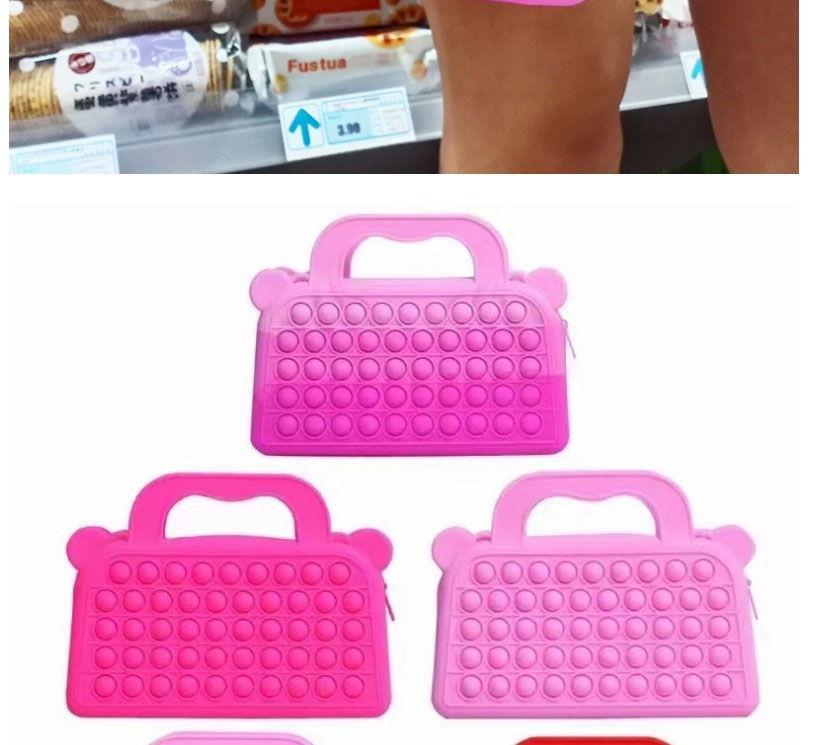 Fashion Ice Cream Color (with Chain) Silicone Color Push Messenger Bag,Shoulder bags