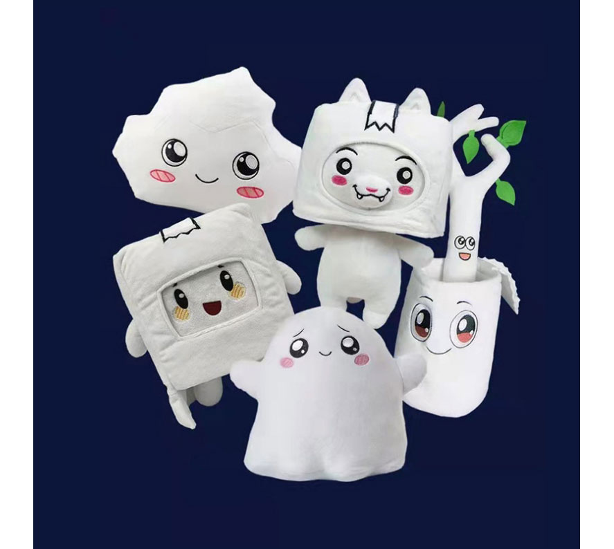 Fashion Luminous Ghost Carton Headgear Cat Shed Plush Luminous Doll,Household goods