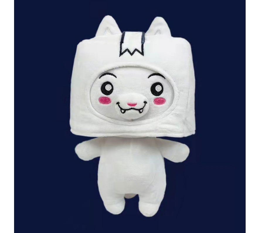 Fashion Luminous Box 20cm Carton Headgear Cat Shed Plush Luminous Doll,Household goods