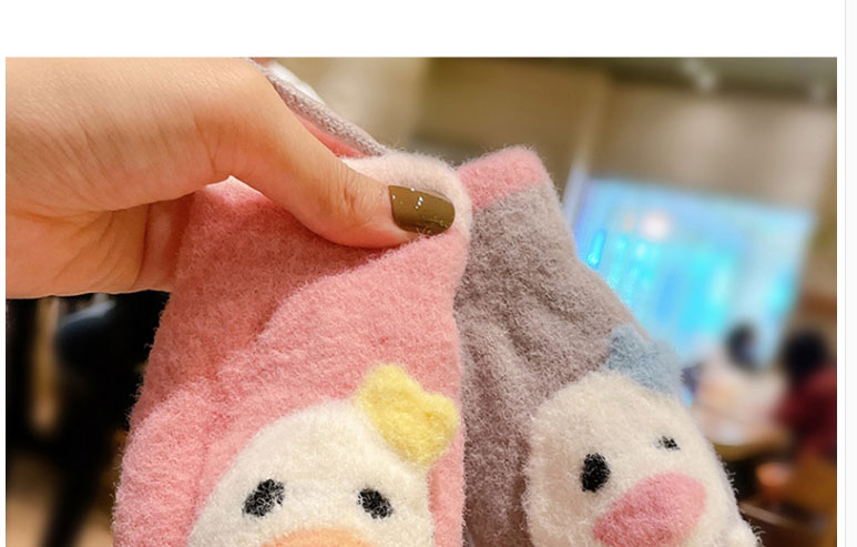 Fashion 2#pink Penguin Gloves [1 Pair] 2-6 Years Old Children