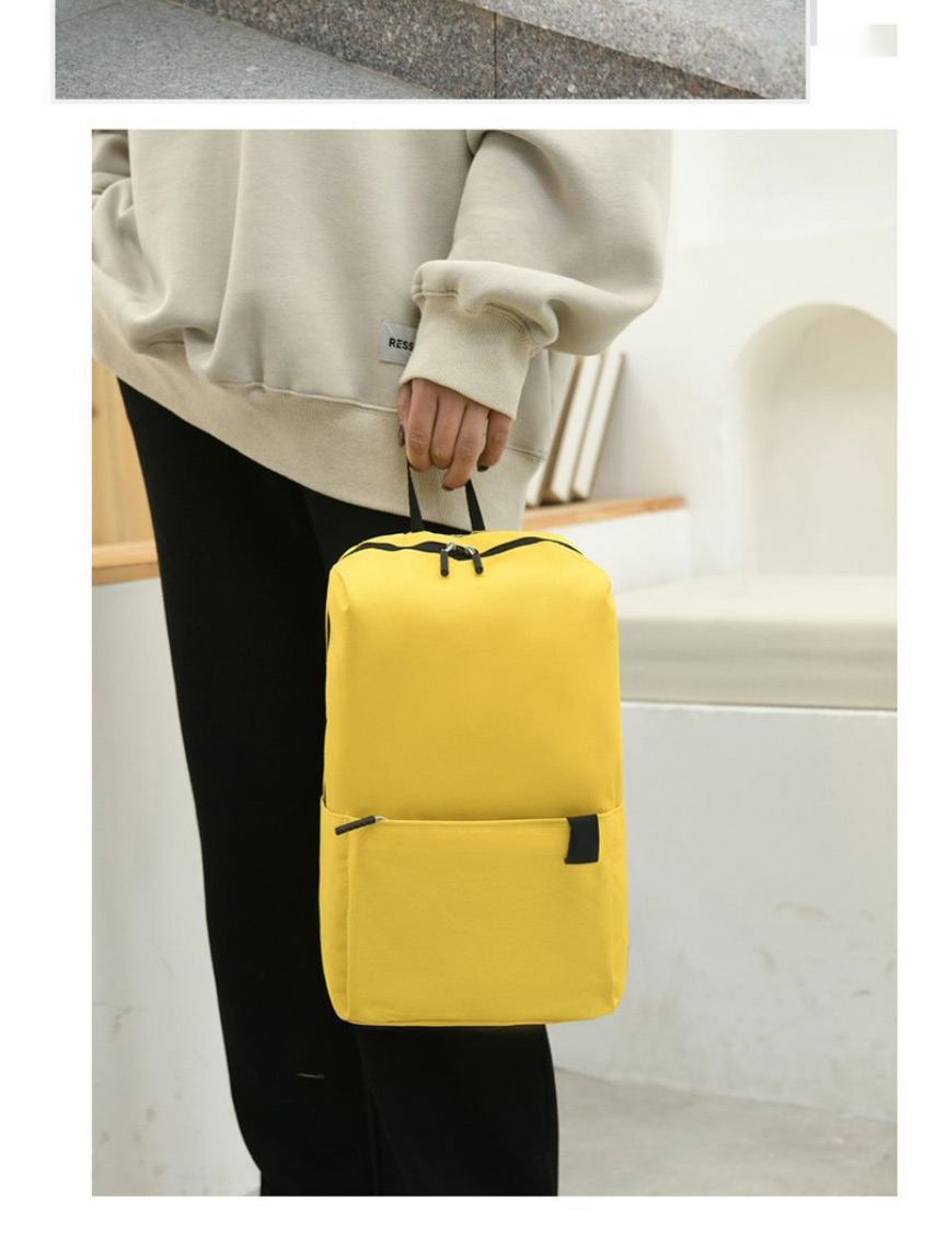 Fashion Yellow Shoulder Waterproof Zipper Backpack,Backpack