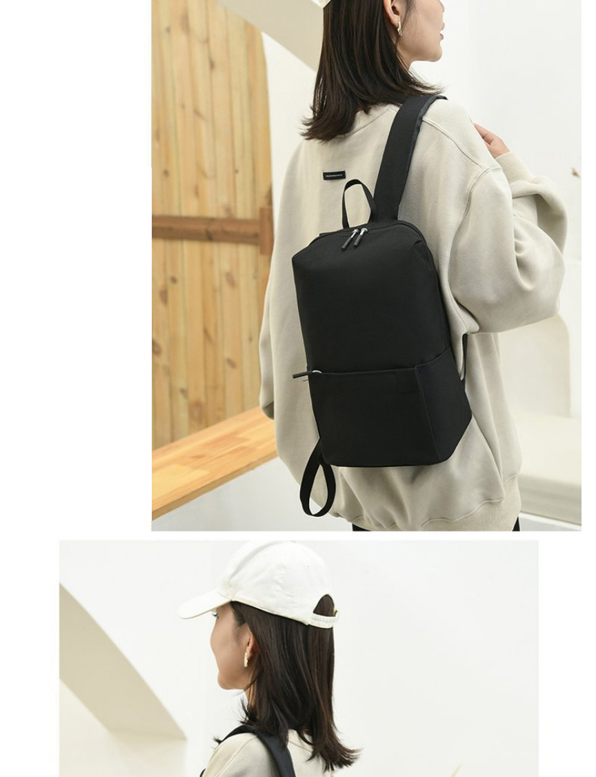 Fashion Black Shoulder Waterproof Zipper Backpack,Backpack