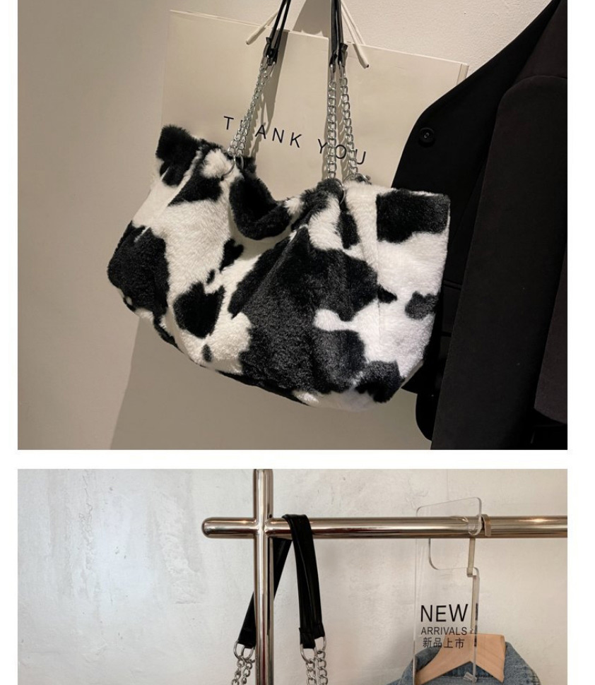 Fashion Horse Plush Zebra Print Large Capacity Shoulder Bag,Messenger bags