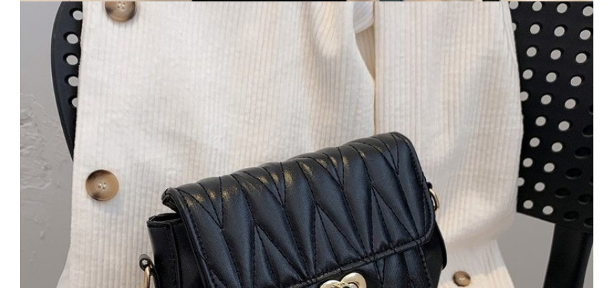 Fashion Black Pu Rhombus Embroidered Crossbody Bag,Shoulder bags