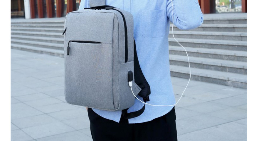 Fashion Blue Oxford Bra Chain Shoulder Computer Bag,Backpack