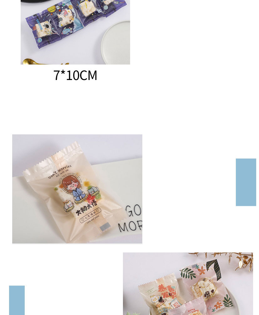 Fashion Cartoon Rabbit Than Heart 7*10cm Geometric Printing Machine-sealed Packaging Bag (100 Pcs),Festival & Party Supplies