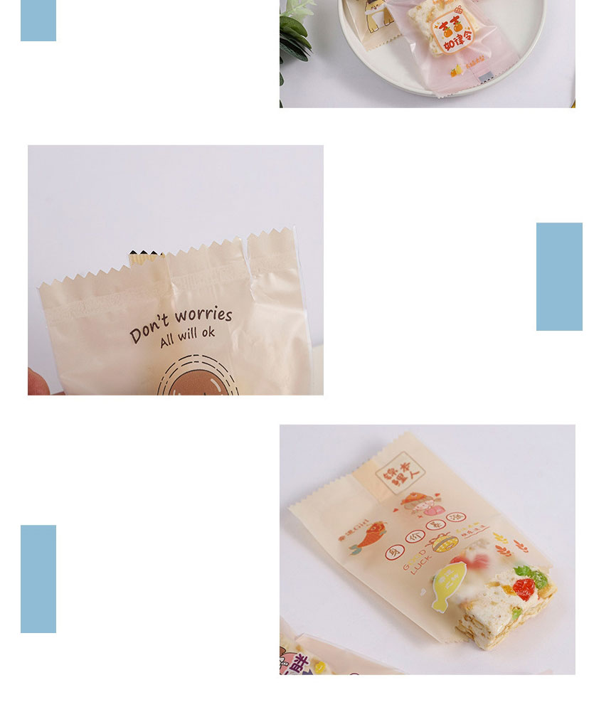 Fashion Cartoon Rabbit Than Heart 7*10cm Geometric Printing Machine-sealed Packaging Bag (100 Pcs),Festival & Party Supplies