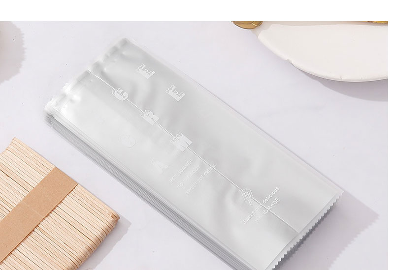 Fashion Pure And Transparent 8*19 100 Ice Cream Packaging Bags,Festival & Party Supplies