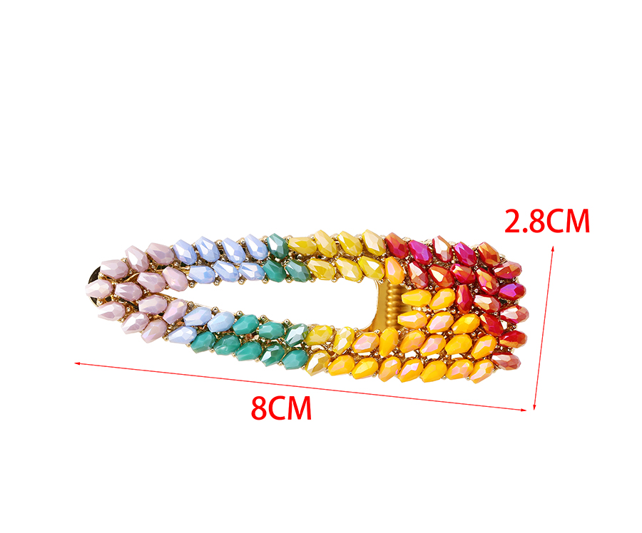 Fashion Color Alloy Resin Hollow Duckbill Hairpin,Hairpins