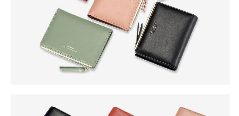 Fashion Black Multi-card Zip Wallet,Wallet