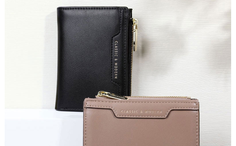 Fashion Black Multi-card Buckle Wallet,Wallet