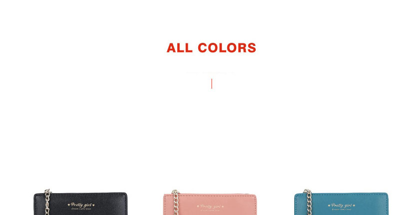 Fashion Pink Two-fold Zipper Coin Purse,Wallet
