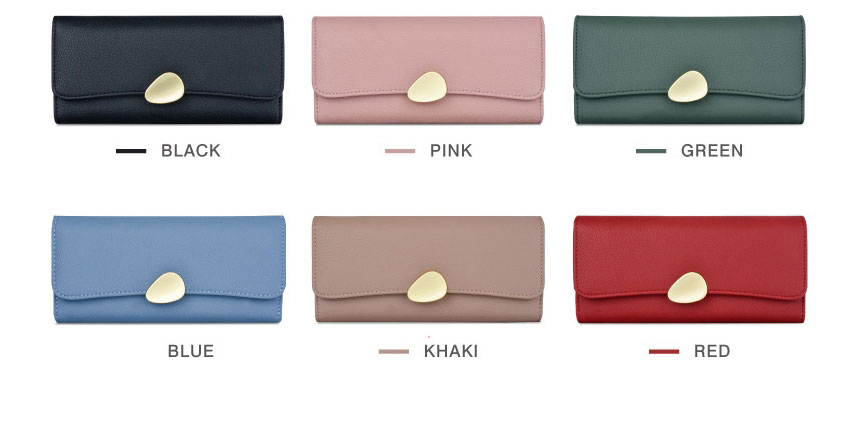 Fashion Pink Lychee Tri-fold Wallet,Wallet