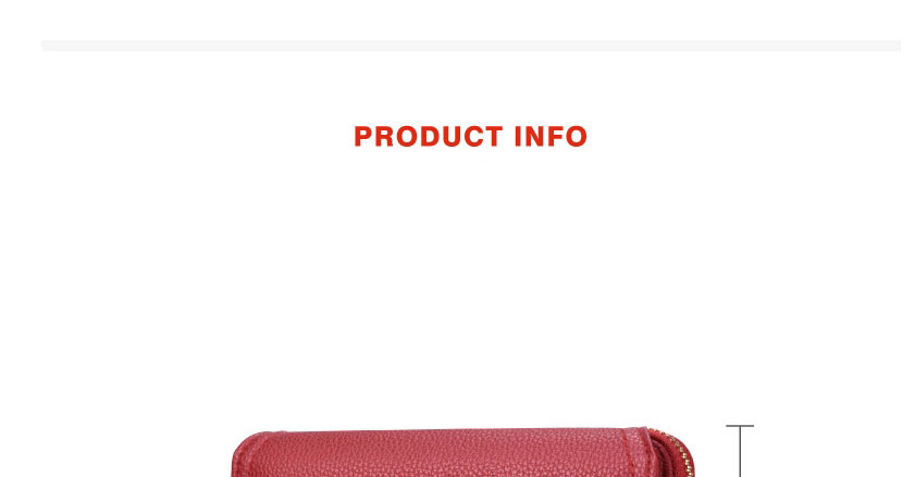 Fashion Red Pu Leather Flip Square Coin Purse,Wallet
