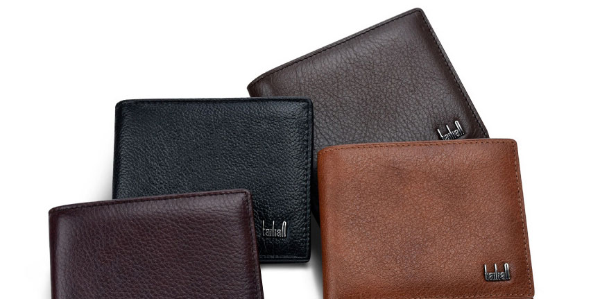 Fashion Crimson Leather Multi-card Pocket Wallet,Wallet