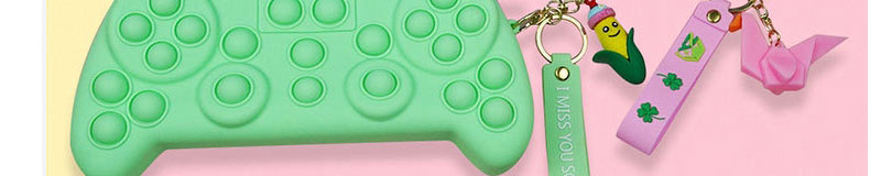 Fashion Green Silicone Push Game Console,Household goods