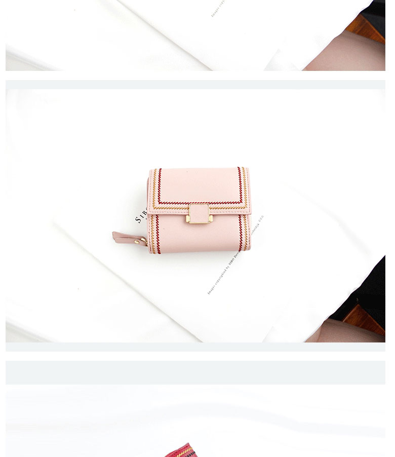 Fashion Pink Multi-card Large-capacity Wallet,Wallet