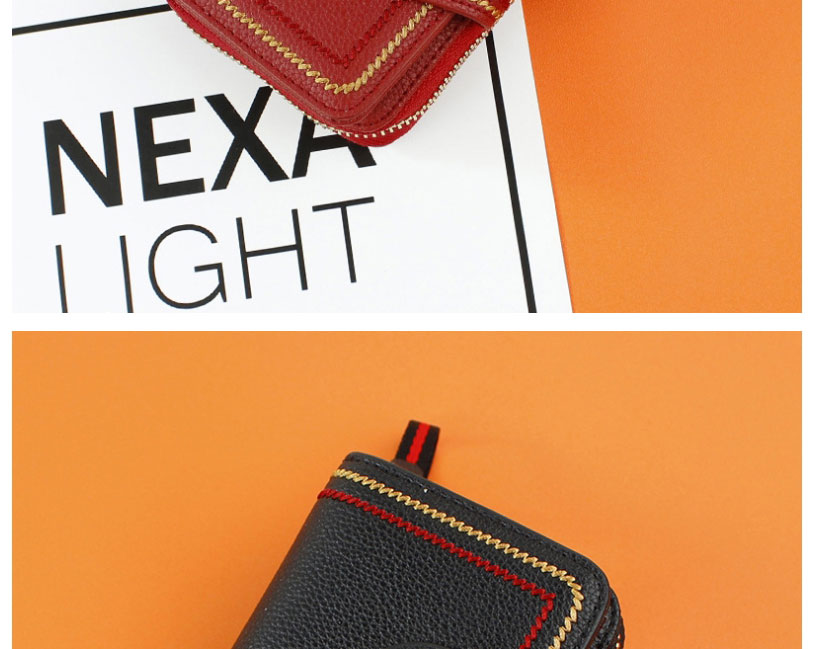 Fashion Light Blue Leather Multi-card Pocket Wallet,Wallet