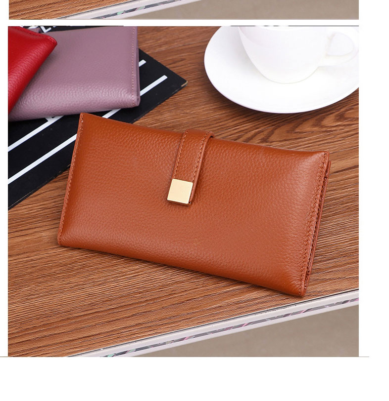 Fashion Taro Purple Multifunctional Buckle Wallet,Wallet