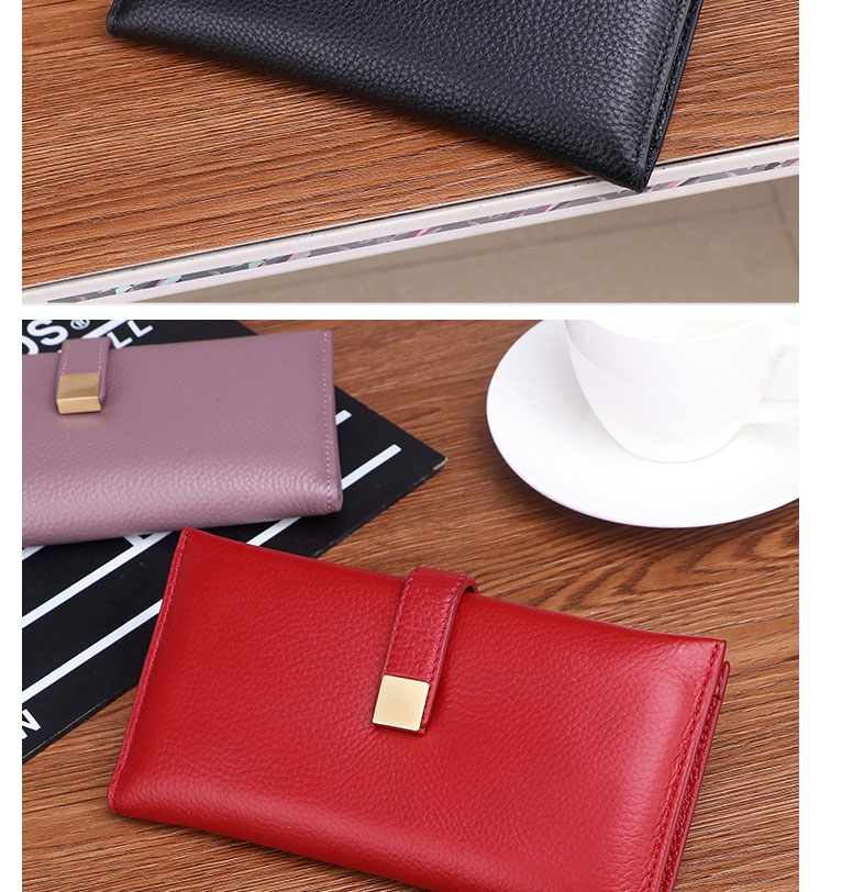 Fashion Taro Purple Multifunctional Buckle Wallet,Wallet