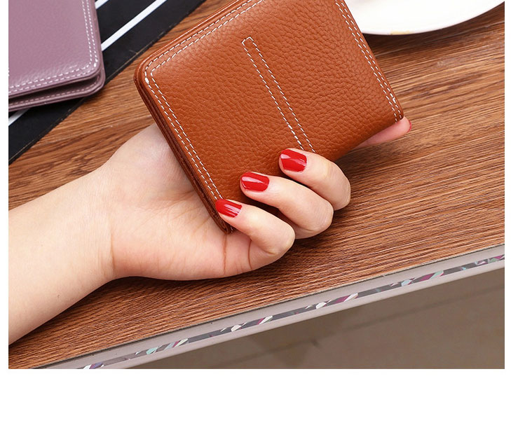 Fashion Green Leather Two-fold Multifunctional Wallet,Wallet