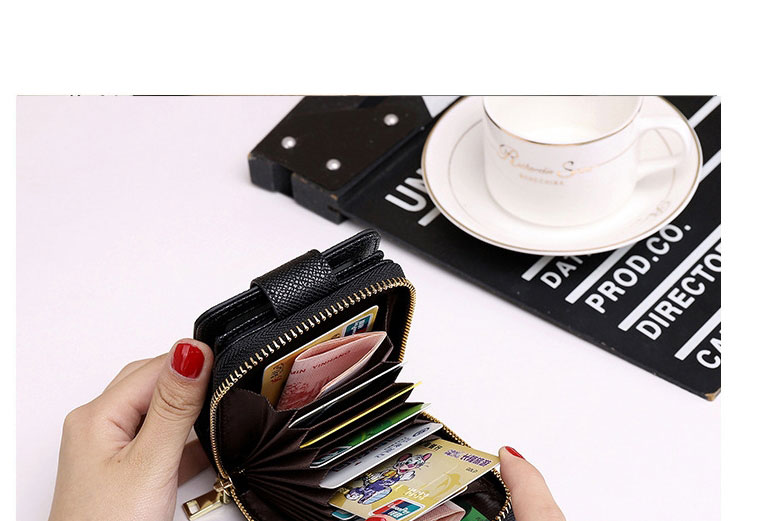 Fashion Natural Leather Multi-card Anti-degaussing Card Holder,Wallet