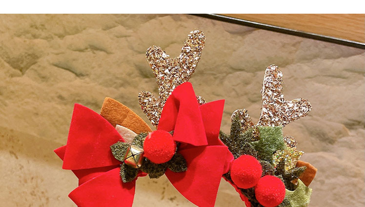 Fashion 7#christmas Tree Leaves [hair Band] Christmas Cartoon Antlers Headband,Head Band
