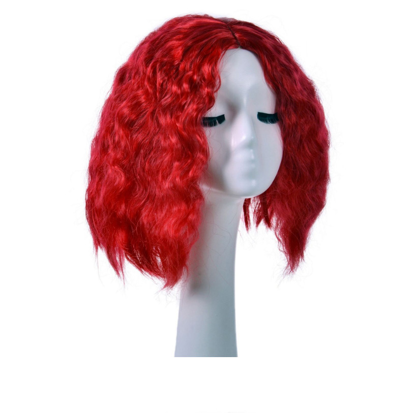 Fashion Kc-406 Fluffy Mid-point Short Curly Wig,Wigs