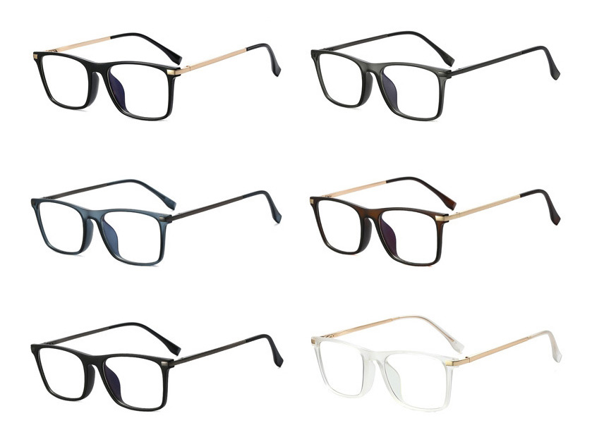 Fashion Sand White/anti-blue Light Tr90 Large Frame Flat Lens,Fashion Glasses