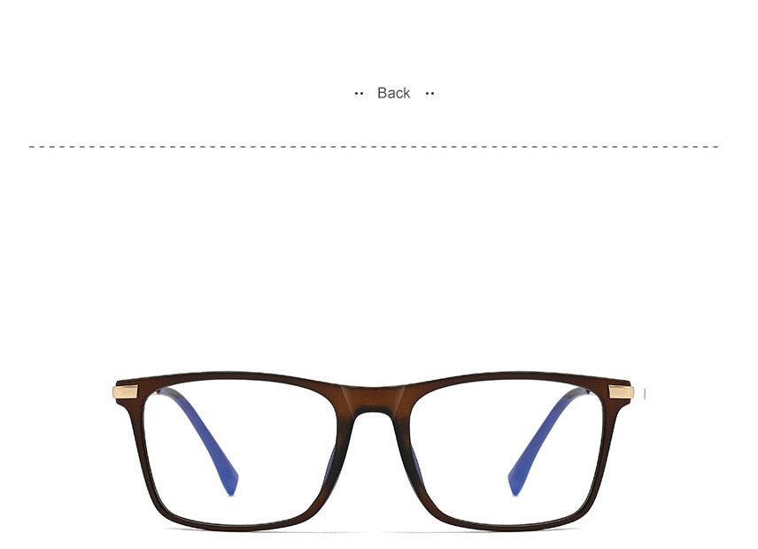 Fashion Sand Black/anti-blue Light Tr90 Large Frame Flat Lens,Fashion Glasses