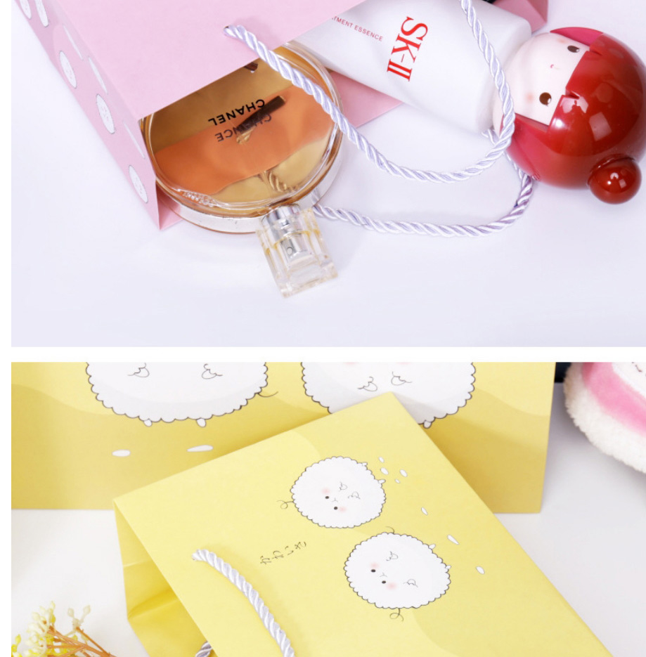 Fashion Yellow Dumpling Large 32*25.5*11 Cartoon Printed Gift Bag,Jewelry Packaging & Displays