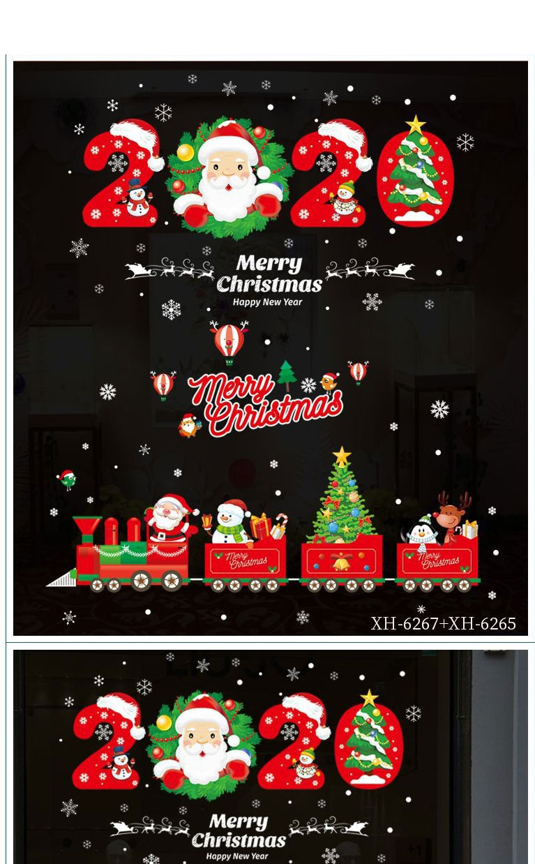 Fashion 6269-45*60cm Christmas Glass Wall Sticker,Festival & Party Supplies