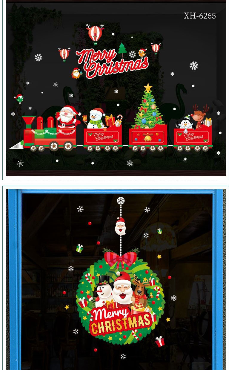 Fashion 6268-45*60cm Christmas Glass Wall Sticker,Festival & Party Supplies