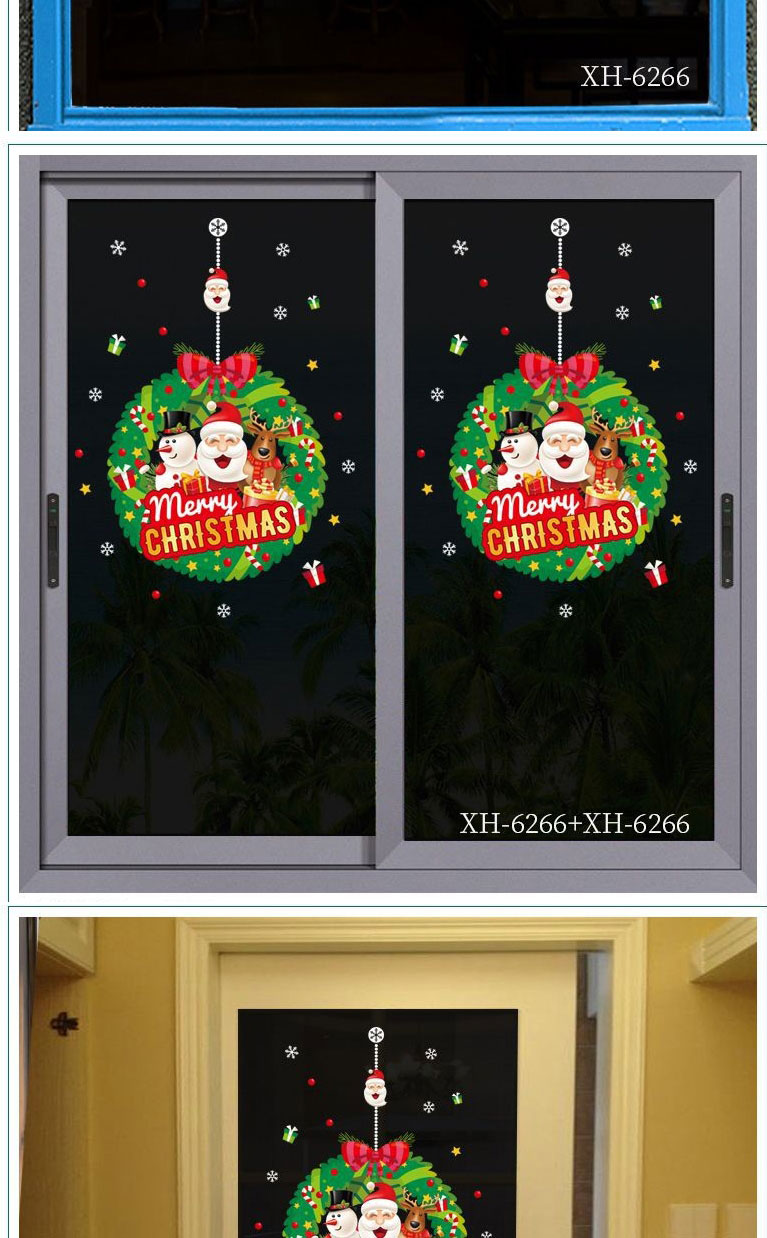 Fashion 6265-45*60cm Christmas Glass Wall Sticker,Festival & Party Supplies