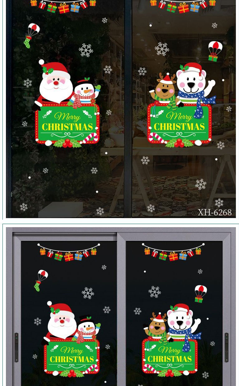 Fashion 6267-45*60cm Christmas Glass Wall Sticker,Festival & Party Supplies
