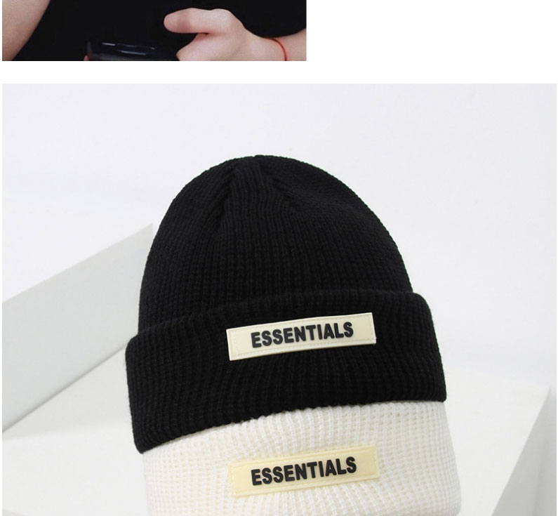 Fashion Fluorescent Green Letter Embroidery Wool Beanie,Beanies&Others